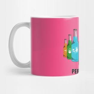 Zombie Perks in Triangle Perkaholic on Hot Pink Mug